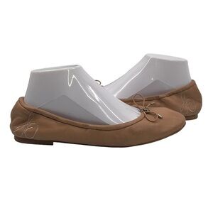 Sam Edelman Soft Beige Felicia Padded Ballet Flats Size 8 Women’s
